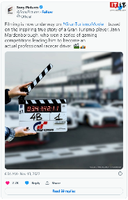 索尼影业《GT 赛车》真人电影开拍，讲述玩家成为职业车手的故事