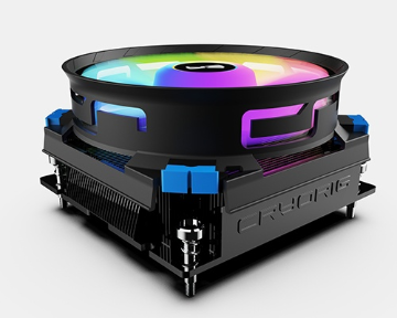 快睿推出首批均热板下压风冷 C5 ，纯铜版本标称解热能力 180W